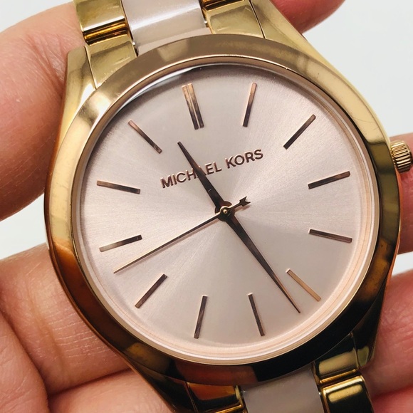 MICHAEL KORS GOLD WATCH WITH PINK ACCENTS - Picture 9 of 13